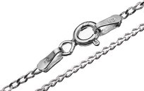 Srebrny Łańcuszek Pancerka Diamentowana 45Cm Zamiennik/inny