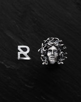 Srebrny mono - kolczyk MEDUSA GORGON Reytel Jewelry