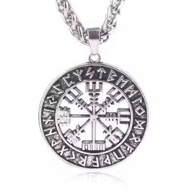 TQWSVUM Viking Kompass Vegvisir Armreifen Armband Für Männer,Nordic