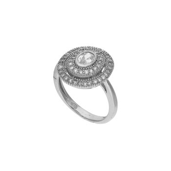 Srebrny pierścionek z cyrkoniami 925 - Rosanto