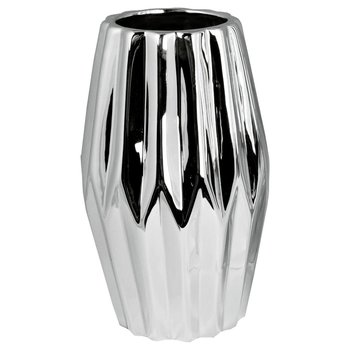 Srebrny wazon ceramiczny Karbi 26 cm - Duwen