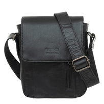 Średnia Torba Męska Skórzana Wild Natural Czarna