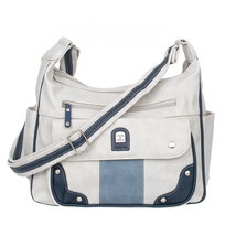 Średnia Torebka Damska Charm&Shape Szaro Niebieska