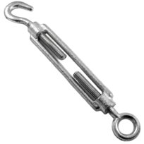 Śruba rzymska M6  DIN 1480 hak-oko ocynk 1szt