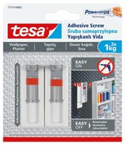 Śruba samoprzylepna tesa POWERSTRIPS regulowana do tynku i tapety, 2 szt. 1