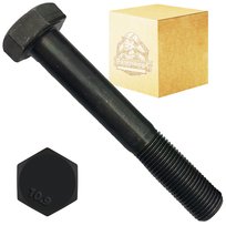 Śruba sześciokątna M10x140 15szt DIN 931 kl. 10.9 czarna