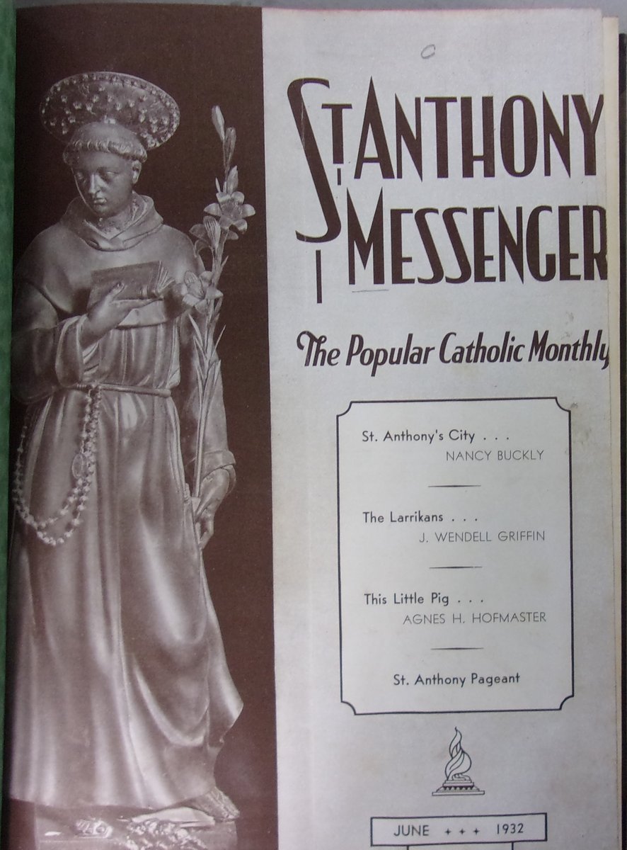 St Anthony Messenger. The Popular Catholic Monthly, 1932 r. W opisie