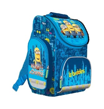 St.Majewski, tornister szkolny, Minionki, niebieski - St.Majewski