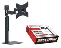 Stabilny Uchwyt do Telewizora Stojak Wieszak pod TV 13"-42" z Półką Szklaną Red Eagle