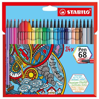 Stabilo, Flamastry Pen 68, 24 sztuki - Stabilo