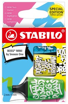 Stabilo, Zakreślacze Boss Mini By Snooze One 3-Kol. Etui (Żółty, Niebieski, Zielony),  - Stabilo