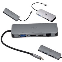 STACJA BAZA DOKUJĄCA DO LAPTOPA DELL Z FUNKCJĄ ŁADOWANIA ŁADUJE USB-C