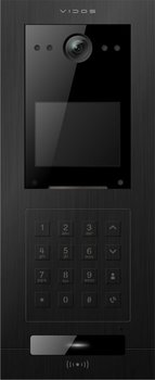 Stacja bramowa wielolokalowa Vidos S110 otwieraniem kodem, kartami Unique i Mifare oraz kodem QR (tylko z M100-X), kamera 2Mpx 125°, podtynkowa - VIDOS