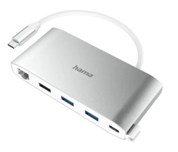 Stacja dokująca do laptopa Hama 8 Multiport 8 3x USB-A 2x USB-C VGA - Hama Polska
