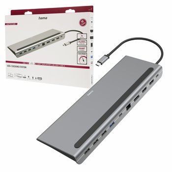 Stacja dokująca Hama 10 portów USB C 2x HDMI USB A LAN Thunderbolt Ethernet - Hama Polska