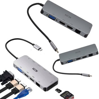 STACJA DOKUJĄCA HUB USB-C 2x HDMI PD PODWÓJNY MONITOR DO LAPTOPA SAMSUNG - Inny producent