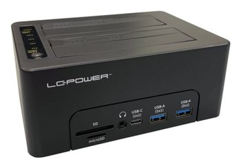Stacja dokująca LC-Power LC-DOCK-C-MULTI-HUB USB 3.2 Gen 2 Type-C Czarna - LC - POWER