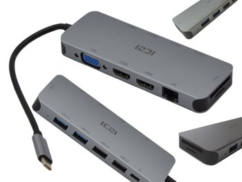 Stacja dokująca na dwa monitory z HDMI i USB-C 3.0 RJ45 Rozgałężnik portów - Inny producent