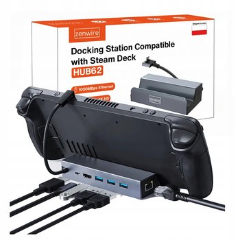 Stacja Dokująca Steam Deck DOCK ROG ALLY DEX 6w1 HUB USB-C HDMI 4K Ethernet - Inny producent