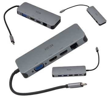 STACJA DOKUJĄCA USB-C 2xHDMI HUB PD DO LAPTOPA MSI PODWÓJNY MONITOR - Inny producent