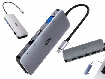 Stacja dokująca USB-C do 2 monitorów rozszerzenie obrazu do laptopa TOSHIBA - Inny producent