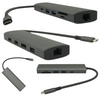 Stacja Dokująca USB-C PD HDMI 4K Gigabyte Rozszerzenie Ekranu na 2 Monitory