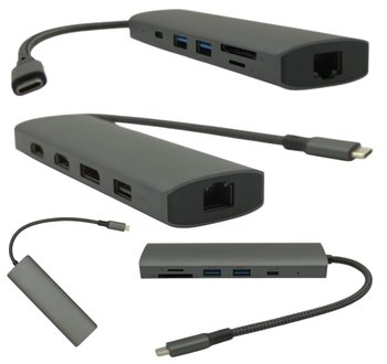 Stacja Dokująca USB-C PD HDMI 4K Gigabyte Rozszerzenie Ekranu na 2 Monitory - Inny producent