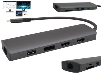 Stacja Dokująca USB-C PD na 2 Monitory Rozszerzenie Ekranu 4K HDMI Fujitsu - Inny producent