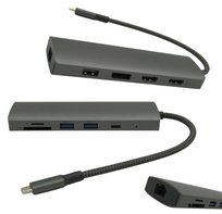 Stacja Dokująca USB-C PD Rozszerzenie Ekranu 2 Monitory 4K Dream Machines