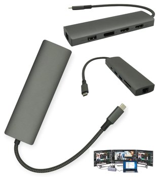 Stacja dokująca USB-C rozszerzenie obrazu do 2 monitorów do laptopa APPLE - Inny producent