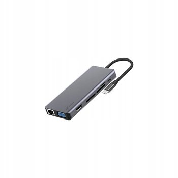 Stacja dokująca XLayer USB 3.0 Typ-C Hub 13-in-1 Grey - Inny producent