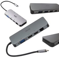 STACJA DOKUJĄCA Z ZASILACZEM NA 2 MONITORY DO NOTEBOOKA LAPTOPA HDMI ŁADUJE