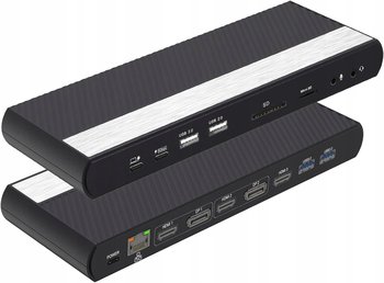 Stacja dokująca zasilana dla Windows i MacOS 17w1 USB C 4K do 1000Mb/s - Inny producent