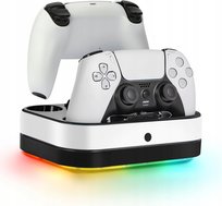 STACJA ŁADOWANIA DO PADA DUALSENSE ŁADOWARKA DO 2 PADÓW PS5 PODWÓJNA