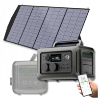 STACJA ŁADOWANIA MAGAZYN PRĄDU ENERGI Allpowers R600 600W Panel 200W Zestaw