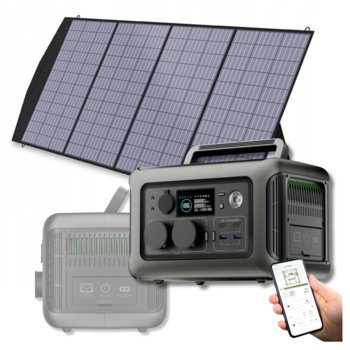 STACJA ŁADOWANIA MAGAZYN PRĄDU ENERGI Allpowers R600 600W Panel 200W Zestaw - Allpowers