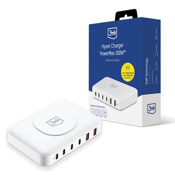 Stacja Ładująca 100W Wireless 4X Usb-C 2X Usb-A 3Mk Hyper Charger Powermax - 3MK