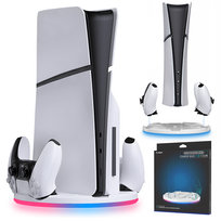 Stacja Ładująca Ps5 Slim Podstawka Ładowarka Do Padów Rgb Stojak