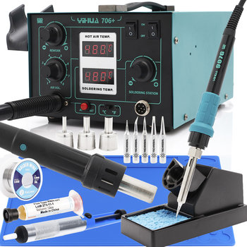 Stacja lutownicza Yihua 706+ 2w1 Hot-Air + KIT-2022-1 - Techrebal