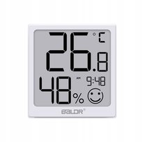 Stacja pogodowa BALDR B0552 Higrometr Termometr Zegar Poziom komfortu LCD