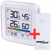 Stacja Pogodowa Bezprzewodowa LCD z zew. Czujnikiem Temperatura Wilgotność Inna marka