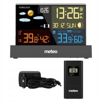 Stacja pogodowa METEO SP110 z DCF czarna Meteo