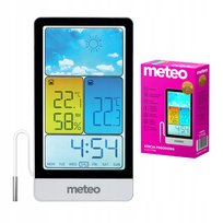 Stacja Pogodowa Termometr zewnętrzny pokojowy wewnętrzny METEO SP112