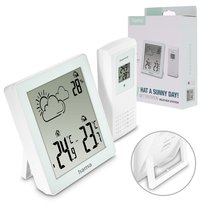 Stacja pogody Hama Zakynthos termometr higrometr biała