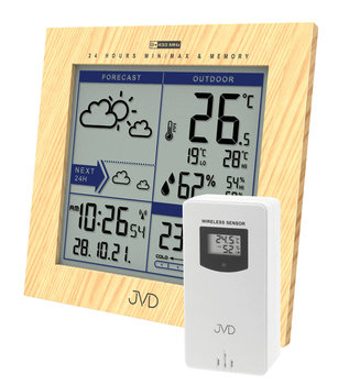 Stacja pogody JVD RB9233.1 pamięć - JVD