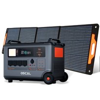 Stacja Zasilania OSCAL PowerMax 3600 (moc szczytowa 6000 W) z 1 Panelem Słonecznym 200 W -Wersja UE