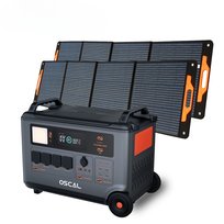 Stacja Zasilania OSCAL PowerMax 6000 (moc szczytowa 7200 W) z 2 Panelem Słonecznym 200 W -Wersja UE