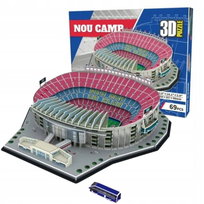 Stadion piłkarski - CAMP NOU - FC Barcelona - Puzzle 3D 69 elementów