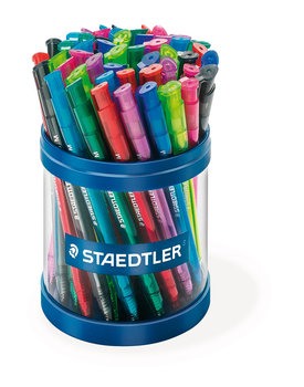 Staedtler, długopis jednorazowy trójkątny m staedtler 50 szt. mix kolorów - Staedtler