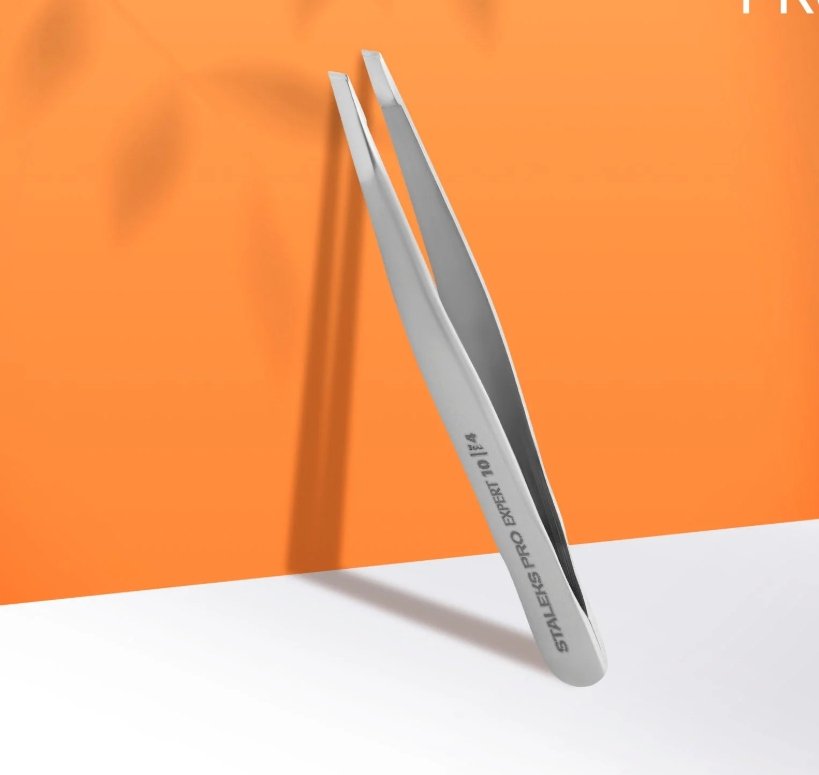 Empik STALEKS Pęseta do Brwi EXPERT 10 TYPE 4 (wąska skośna)